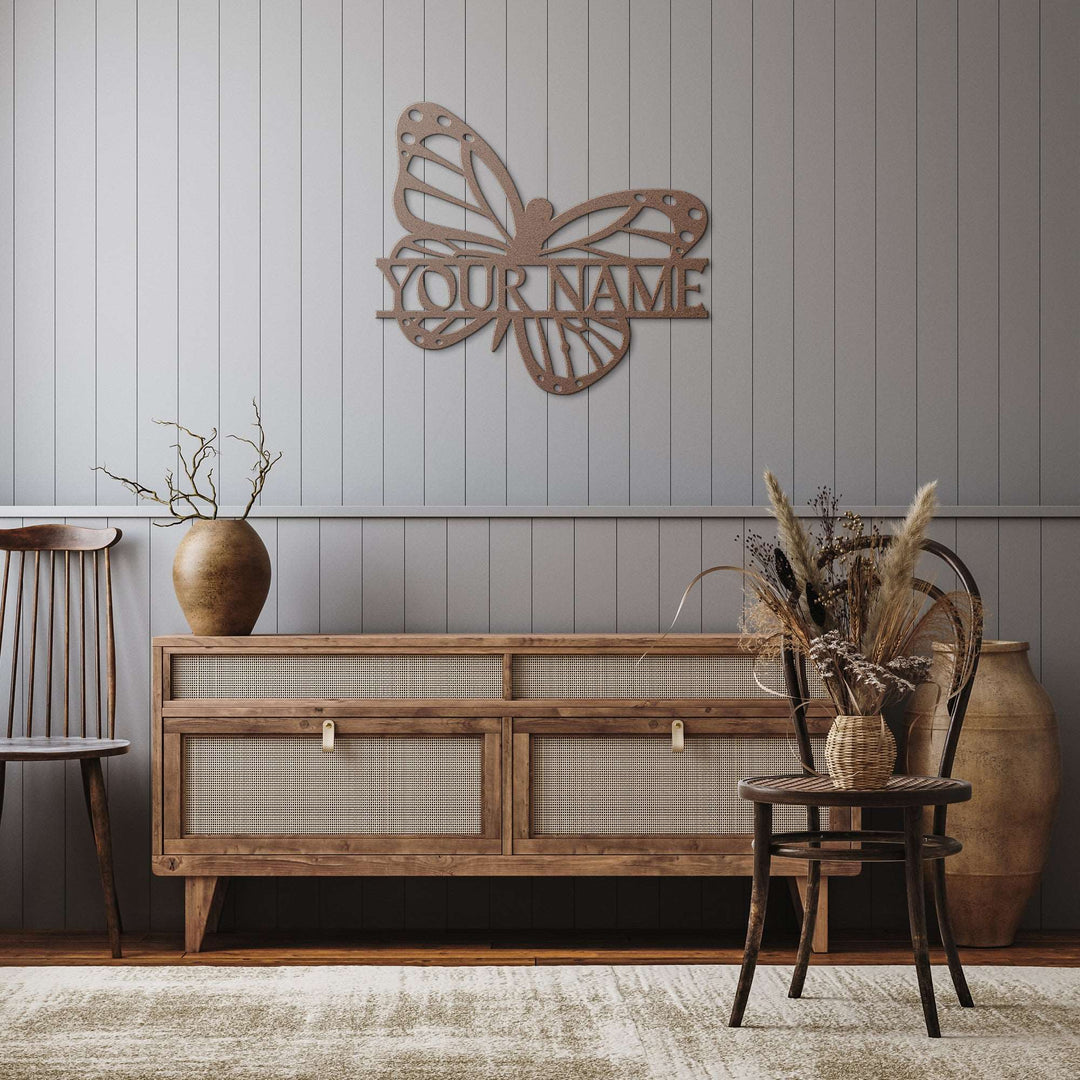 Custom Butterfly Metal Wall Art