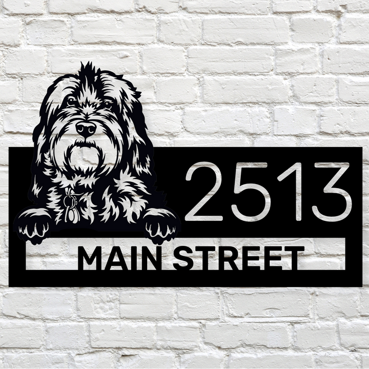 Custom Bernedoodle Address Sign