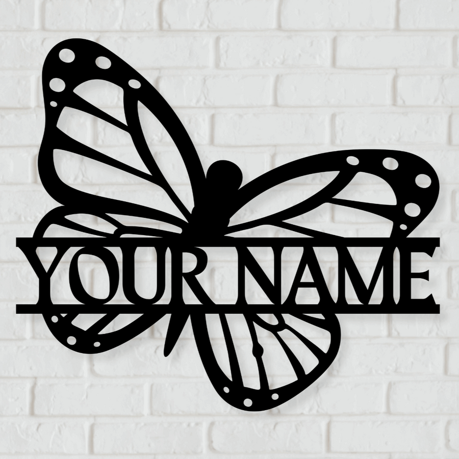 Custom Butterfly Metal Wall Art