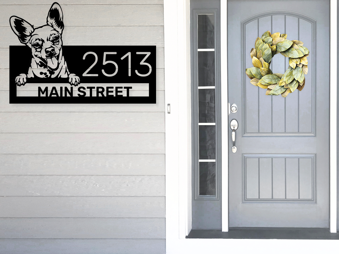 Custom Chihuahua Address Sign