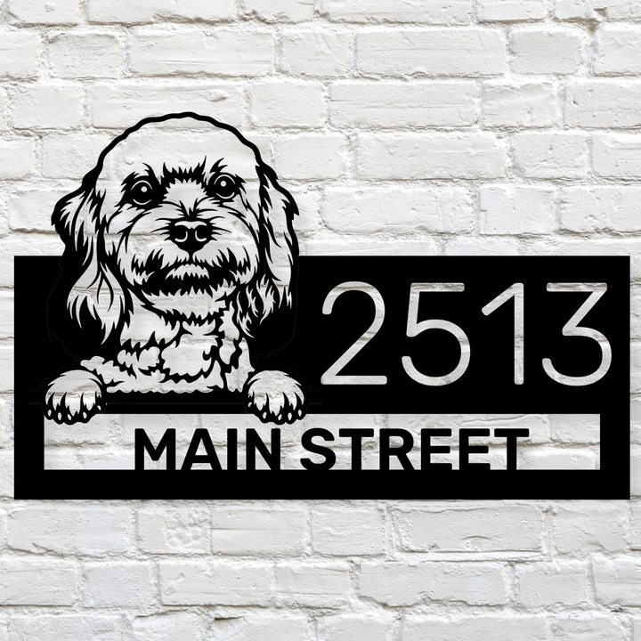 Custom Cocker Spaniel Address Sign