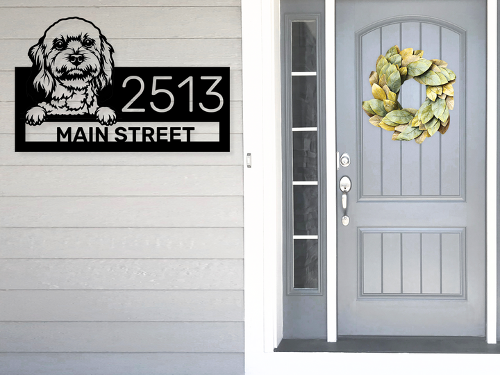 Custom Cocker Spaniel Address Sign