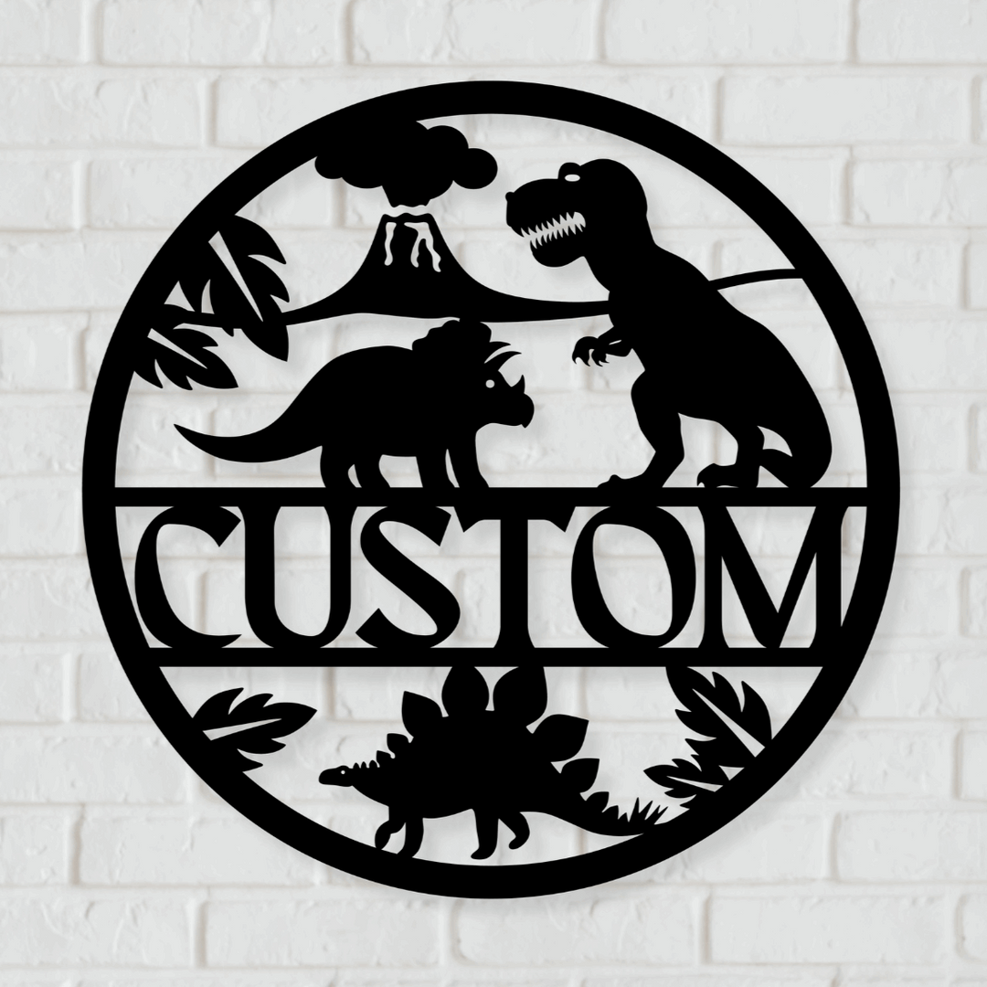 Custom Dinosaur Metal Wall Art