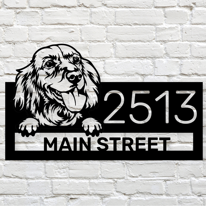 Custom English Cocker Spaniel Address Sign