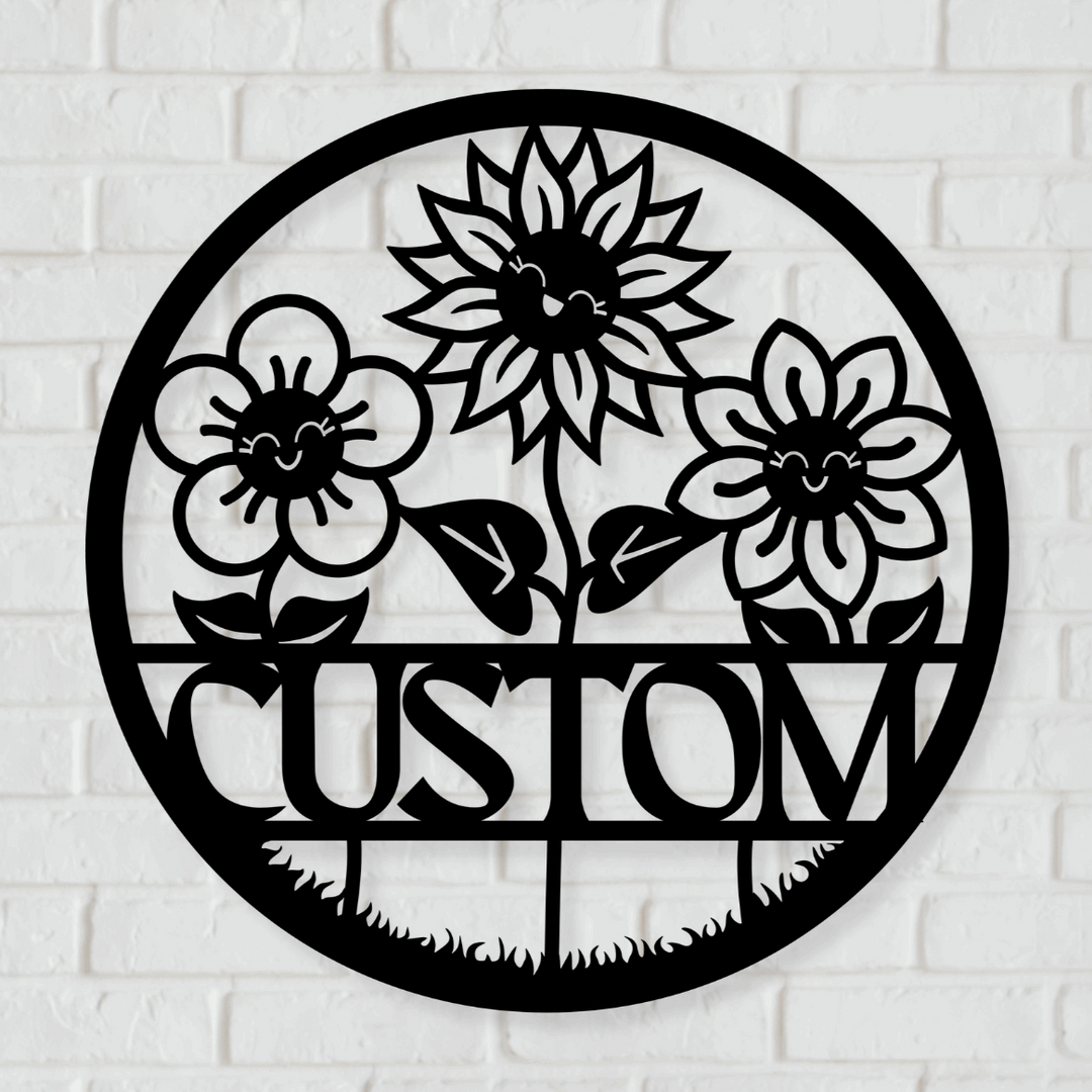 Custom Flower Sign