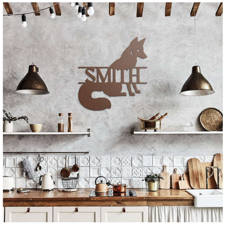 Custom Fox Metal Wall Art