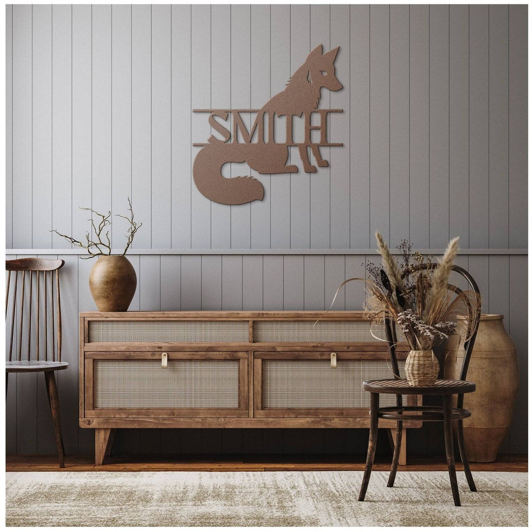 Custom Fox Metal Wall Art