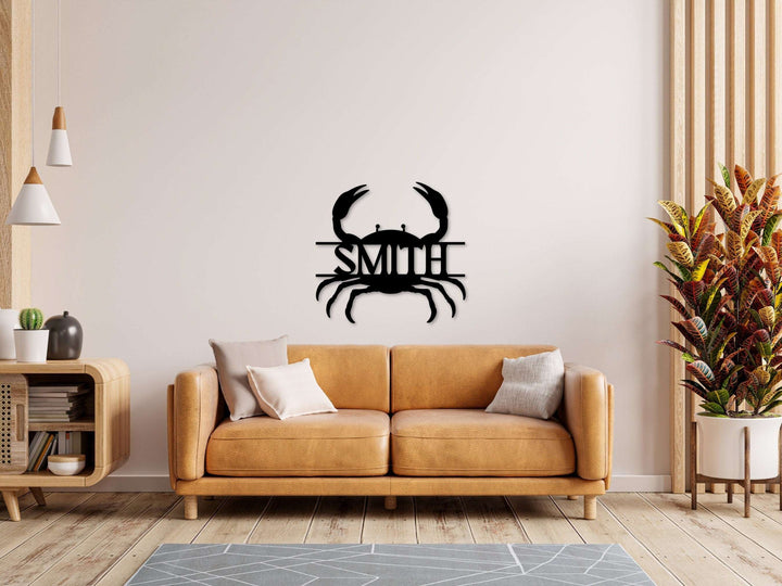 Custom Crab Metal Wall Art