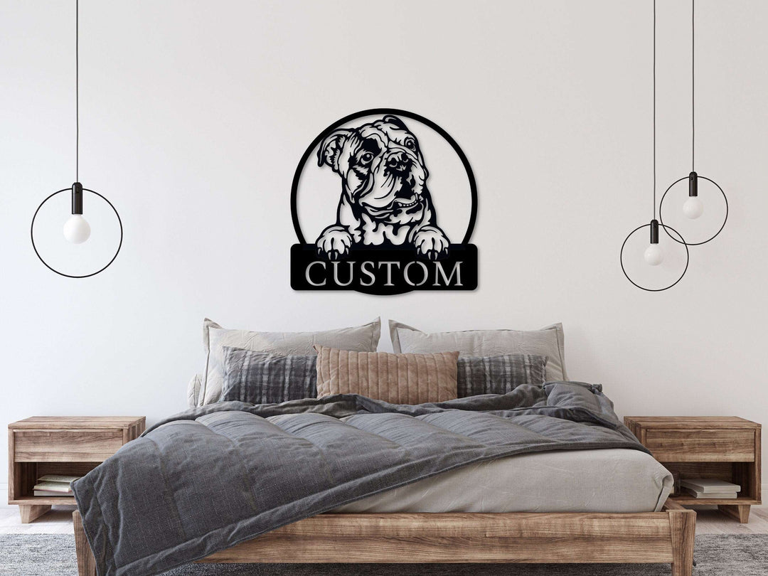 Custom English Bulldog Sign