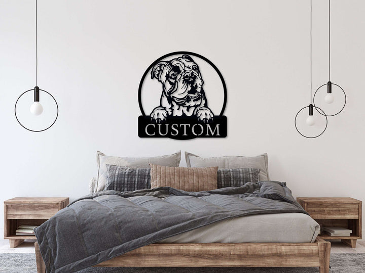 Custom English Bulldog Sign