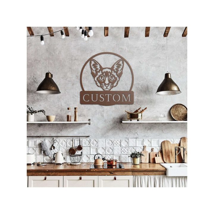 Custom Balinese Cat Metal Sign