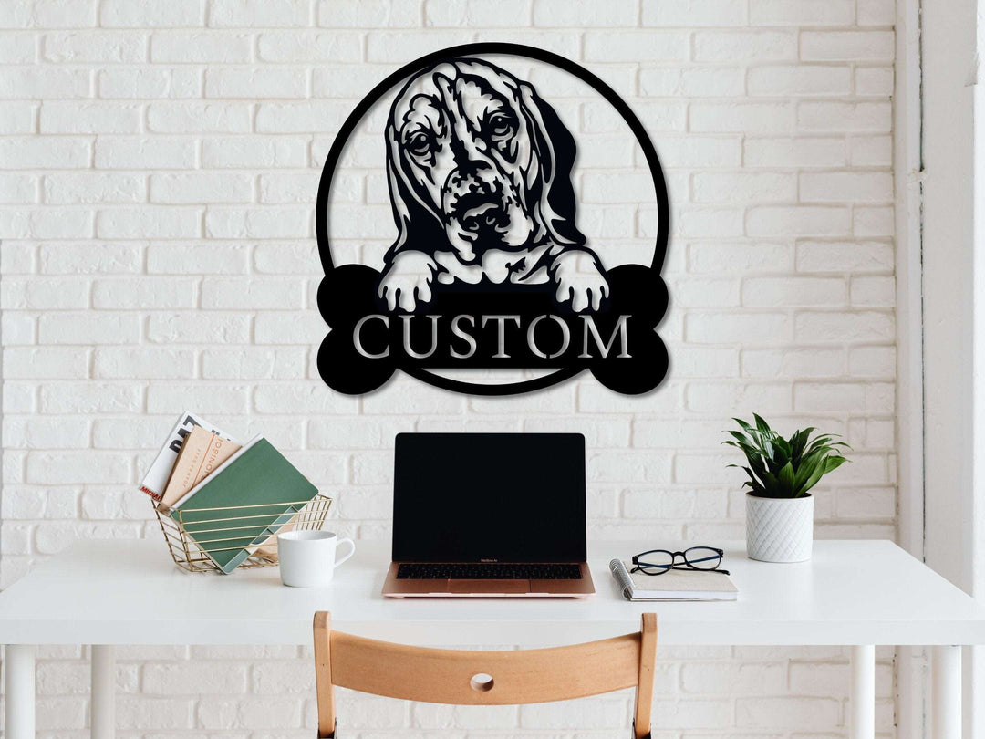 Custom Bloodhound Wall Art