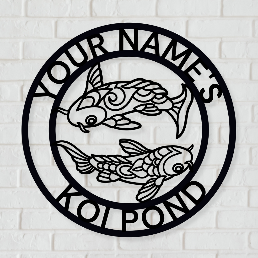 Custom Koi Pond Sign