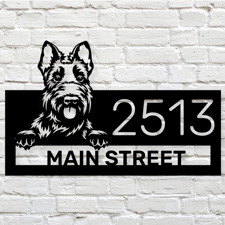 Scottish Terrier Address Sign