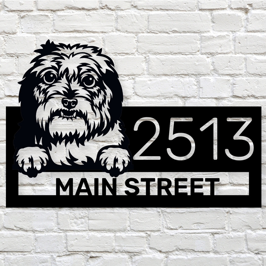 Shih Tzu Address Sign