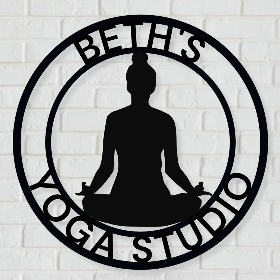 Custom Yoga Studio Sign