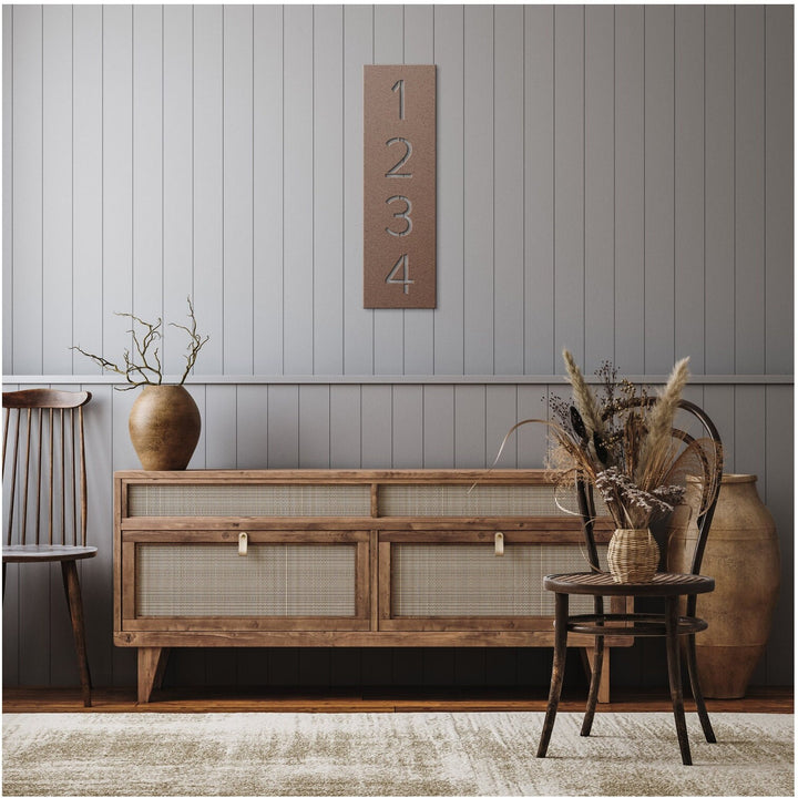 Custom Vertical House Number Sign