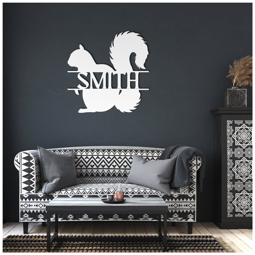 Custom Squirrel Metal Wall Art