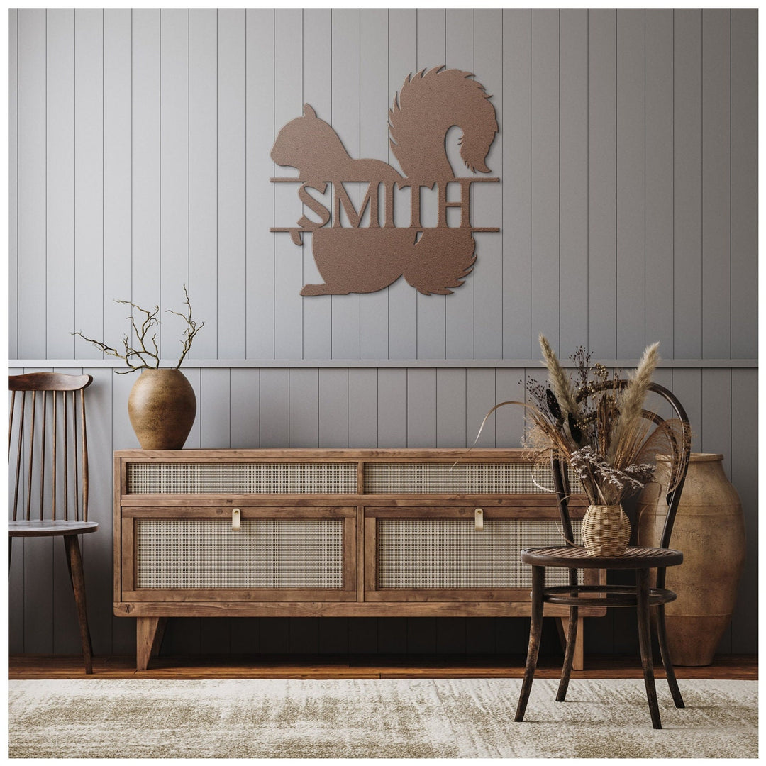 Custom Squirrel Metal Wall Art