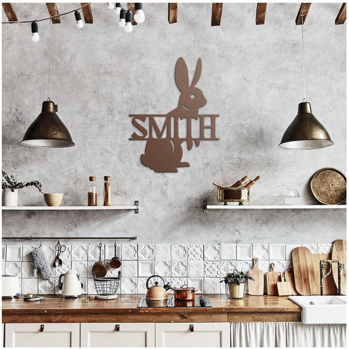 Custom Rabbit Metal Wall Art