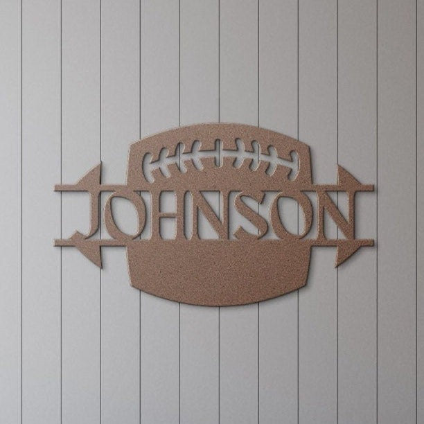 Custom Football Metal Wall Art