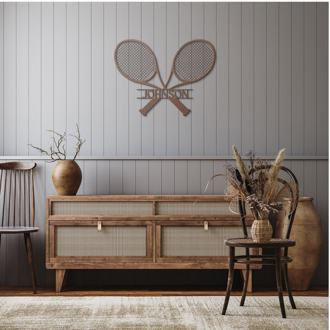 Custom Tennis Metal Wall Art