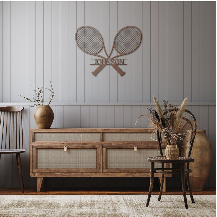 Custom Tennis Metal Wall Art