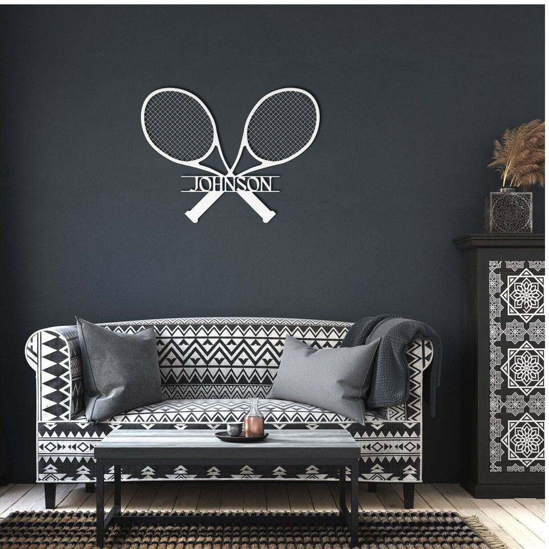 Custom Tennis Metal Wall Art