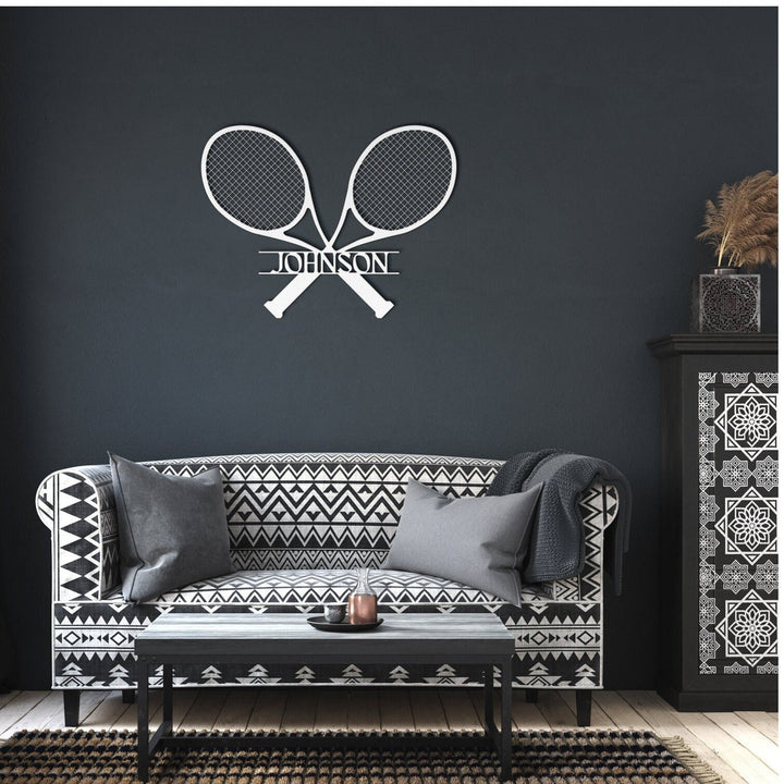 Custom Tennis Metal Wall Art