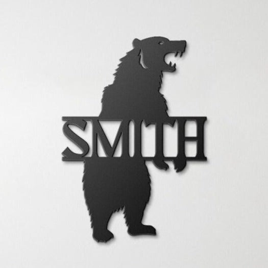 Custom Bear Metal Wall Art