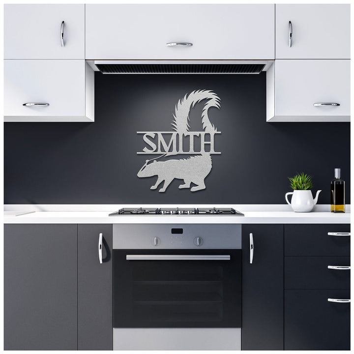 Custom Skunk Metal Wall Art