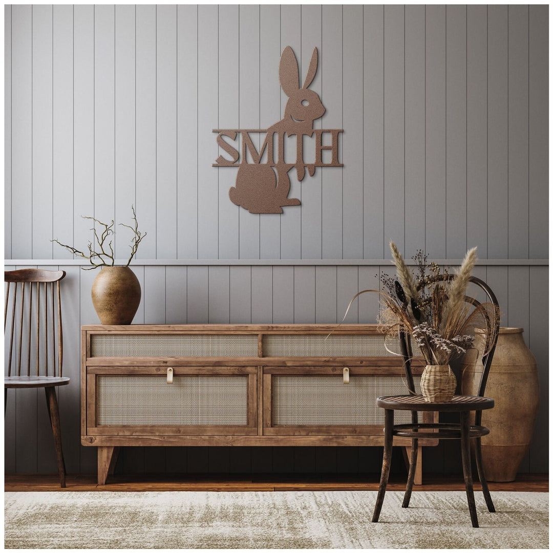 Custom Rabbit Metal Wall Art