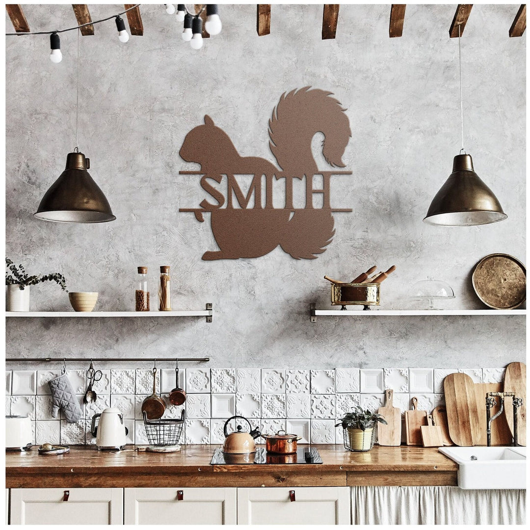 Custom Squirrel Metal Wall Art