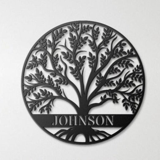 Custom Tree of Life Metal Sign