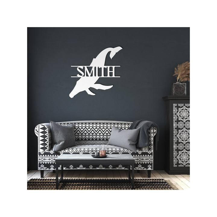 Custom Humpback Whale Metal Wall Art