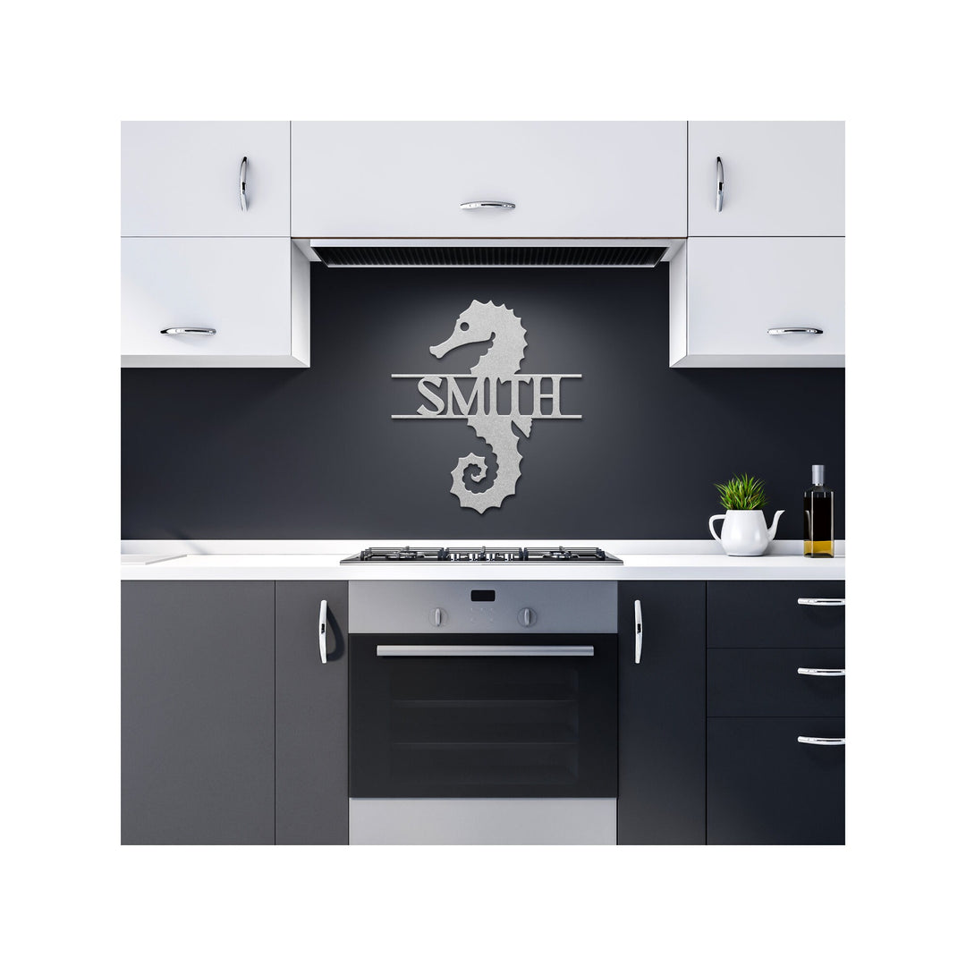 Custom Seahorse Metal Wall Art