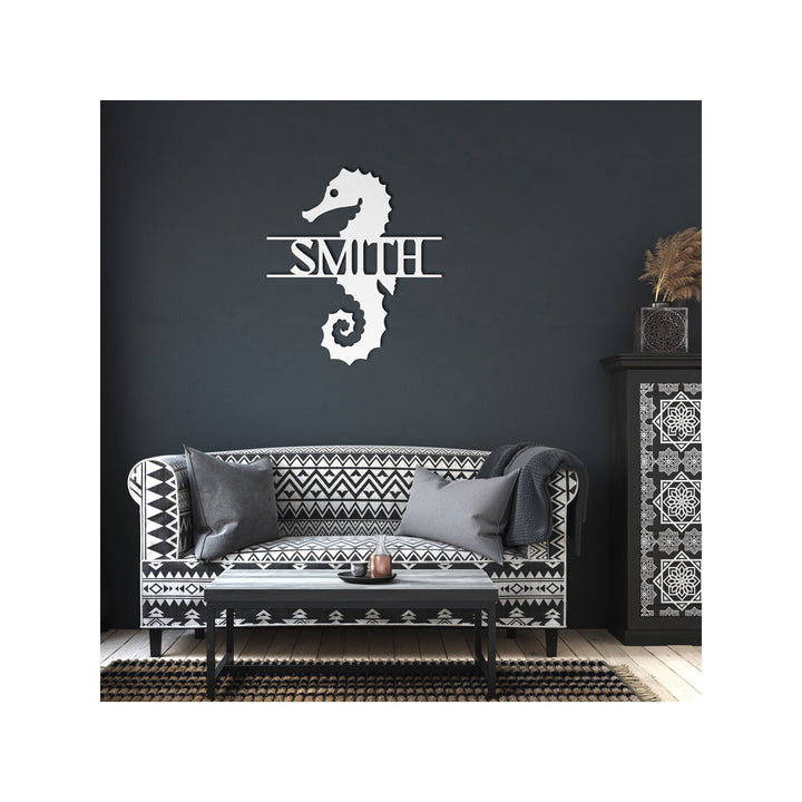 Custom Seahorse Metal Wall Art