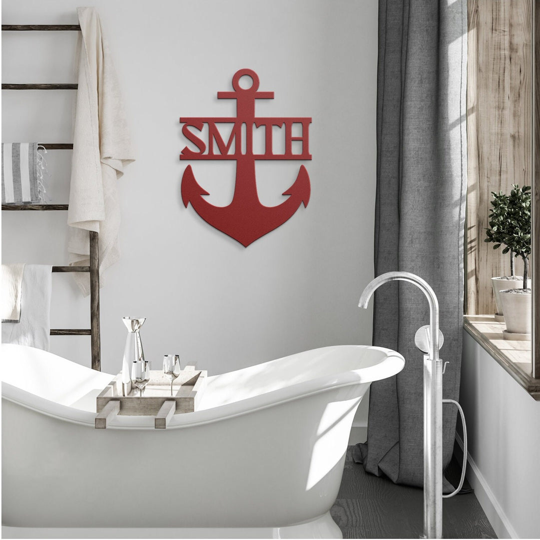 Custom Metal Anchor Decor