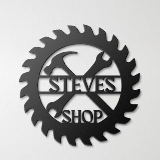 Custom Metal Workshop Sign