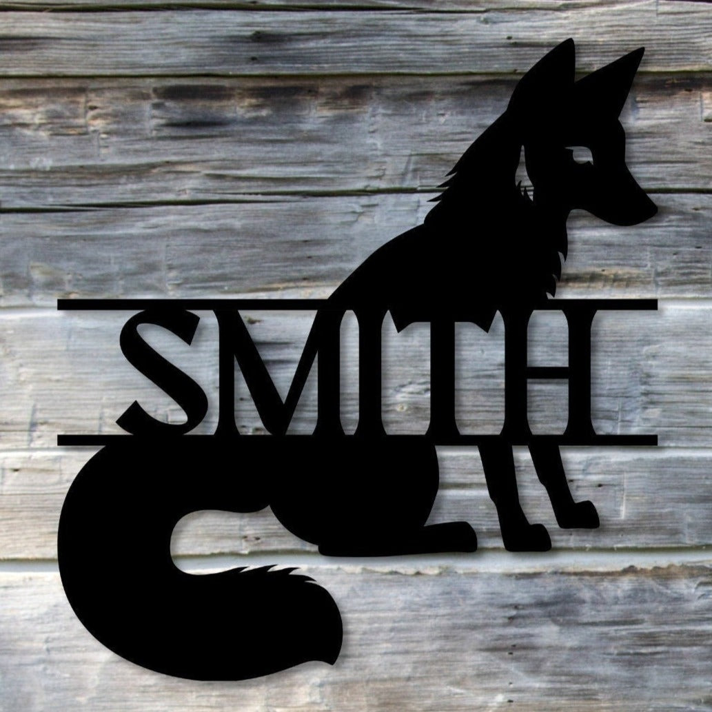 Custom Fox Metal Wall Art