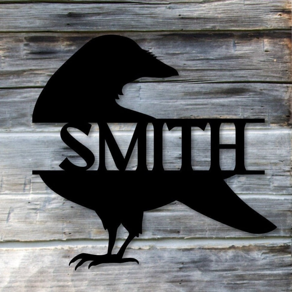 Custom Raven Metal Wall Art