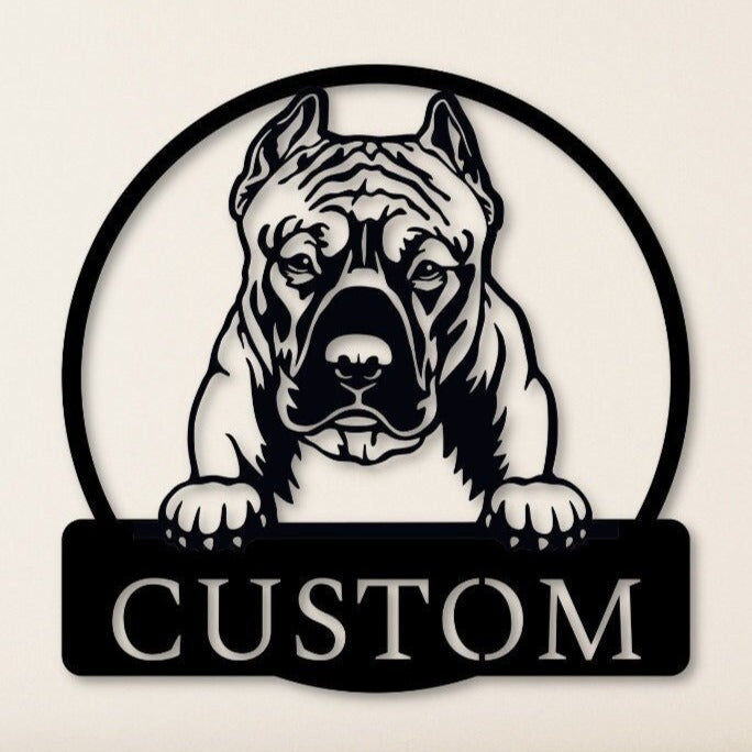 Custom Pitbull Sign