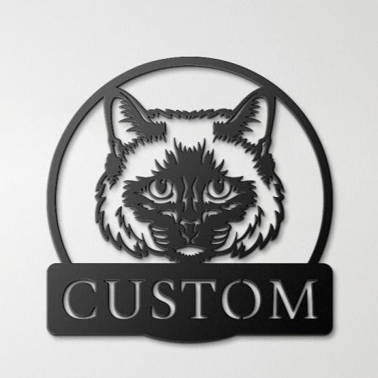 Custom Abyssinian Cat Metal Sign Wall Art