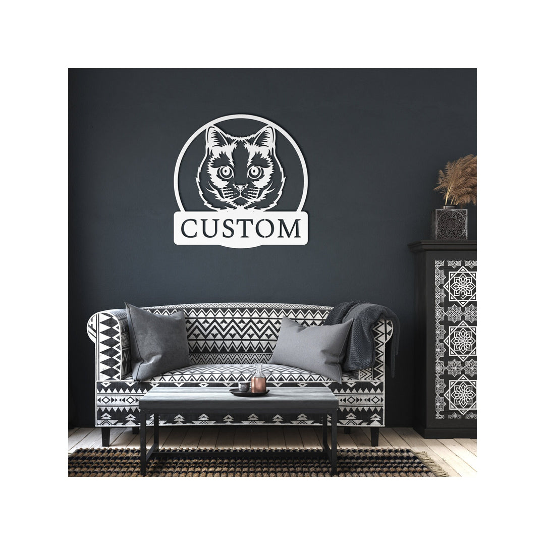 Custom Bengal Cat Metal Sign