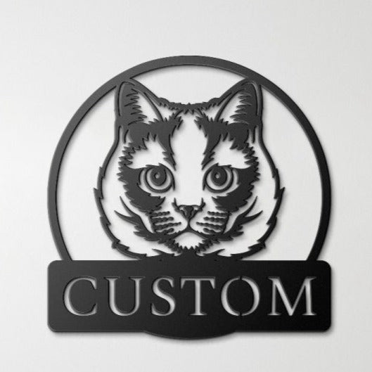 Custom Bengal Cat Metal Sign