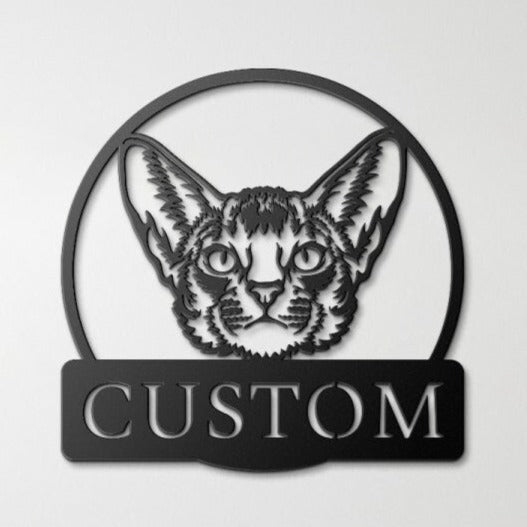 Custom Birman Cat Metal Sign