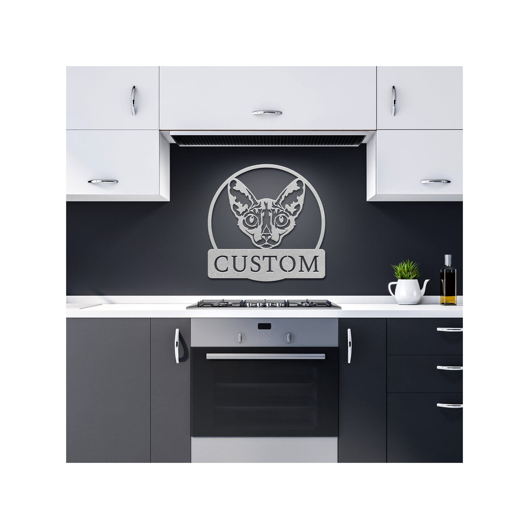 Custom Cornish Rex Cat Metal Sign