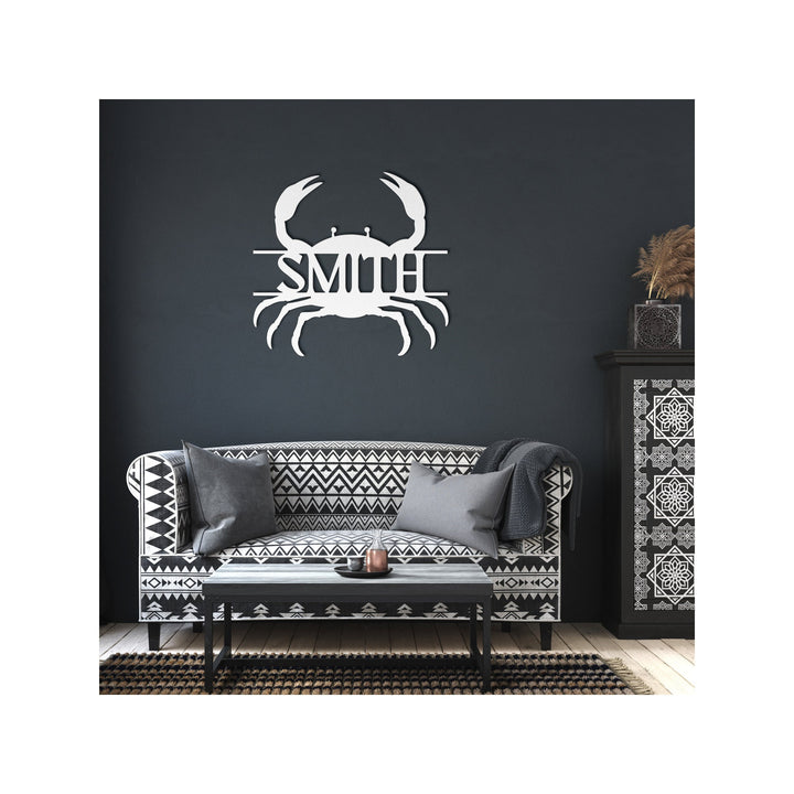 Custom Crab Metal Wall Art