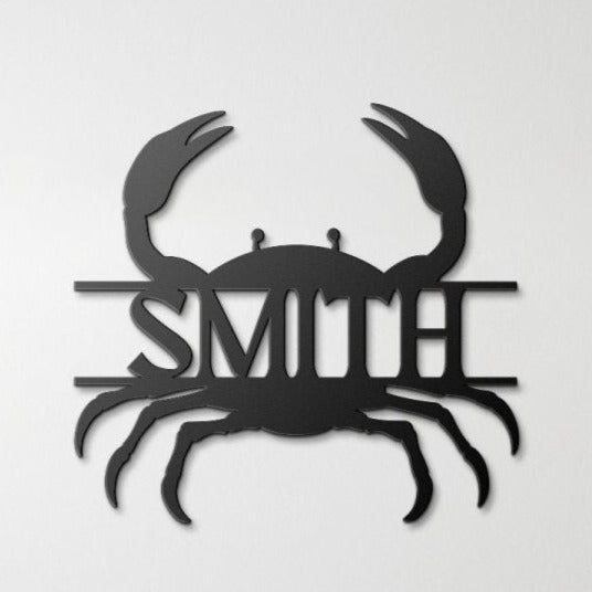 Custom Crab Metal Wall Art