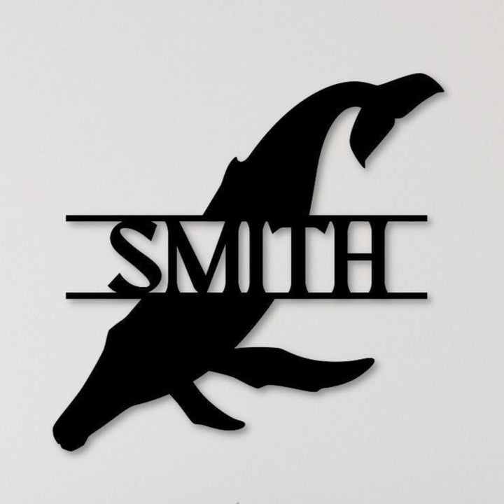 Custom Humpback Whale Metal Wall Art